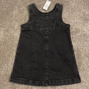 NWT Baby Gap Sleeveless Black Denim Dress